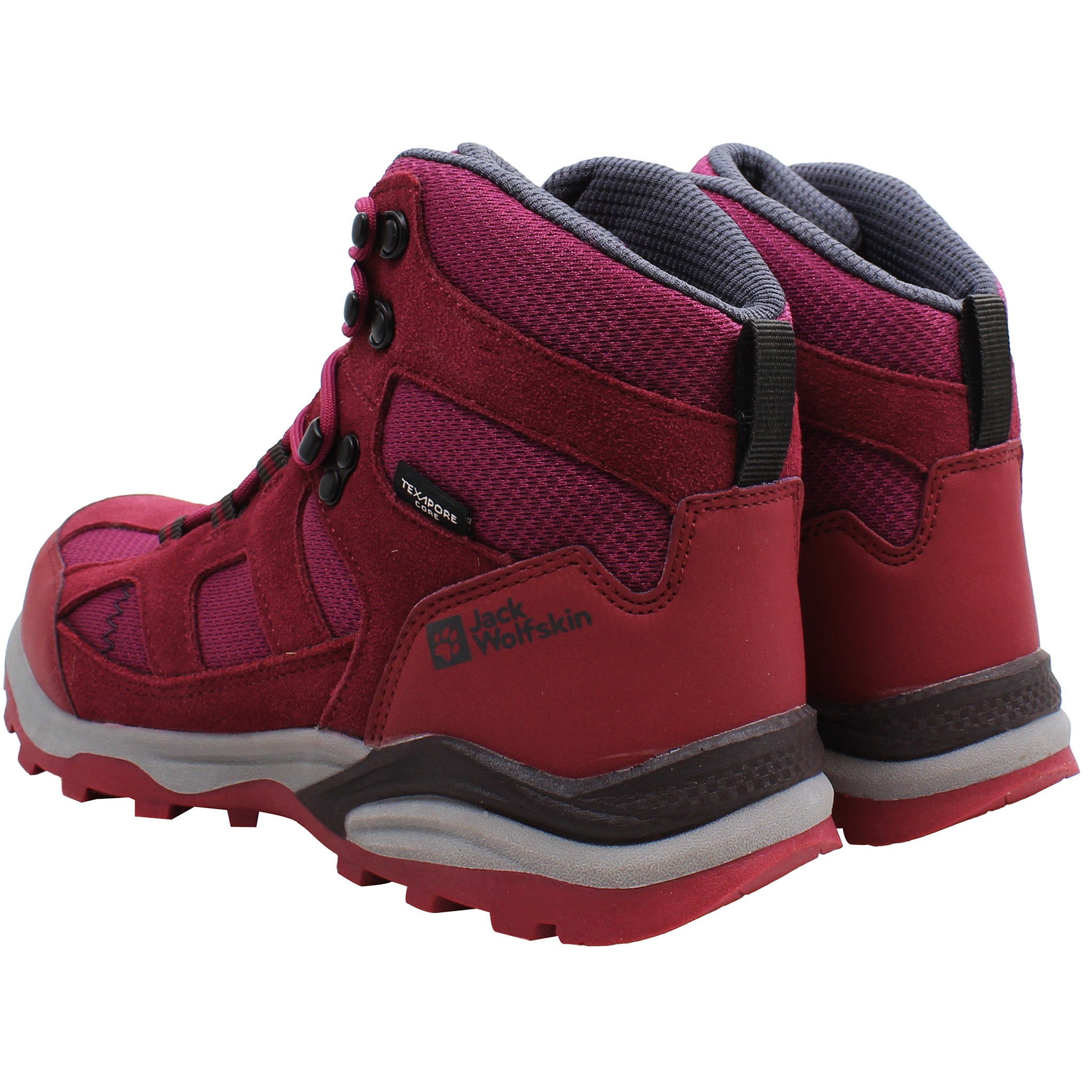 Jack Wolfskin Trail Hiker Texapore Kids Pink Mid Boots