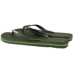 Havaianas Brasil Logo Unisex Dark Green Flip-Flops