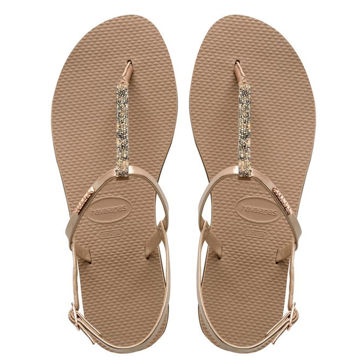 Havaianas You Rivera Crystal Womens Pink Sandals