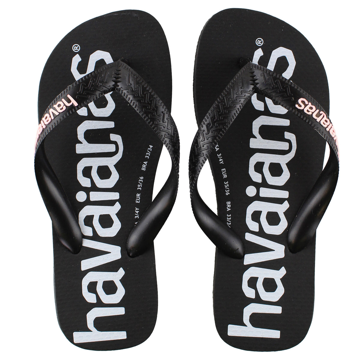 Havaianas Top Logomania Kids Black Flip-Flops