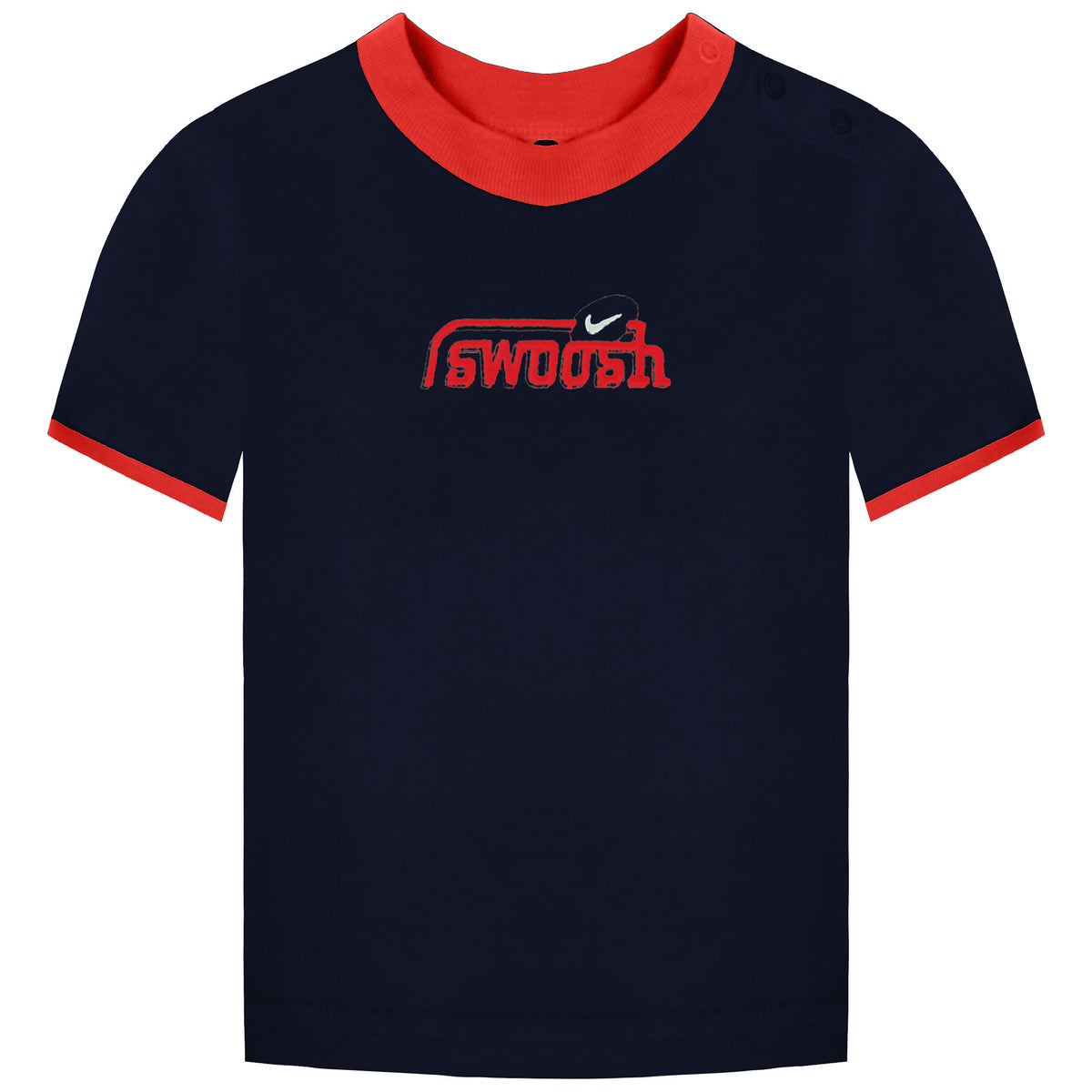 Nike Swoosh Kids Navy T-Shirt