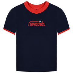 Nike Swoosh Kids Navy T-Shirt