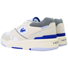 Lacoste Lineshot 124 1 Mens White/Blue Trainers