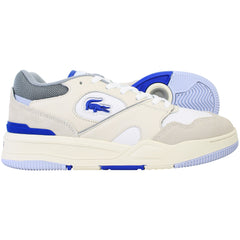 Lacoste Lineshot 124 1 Mens White/Blue Trainers