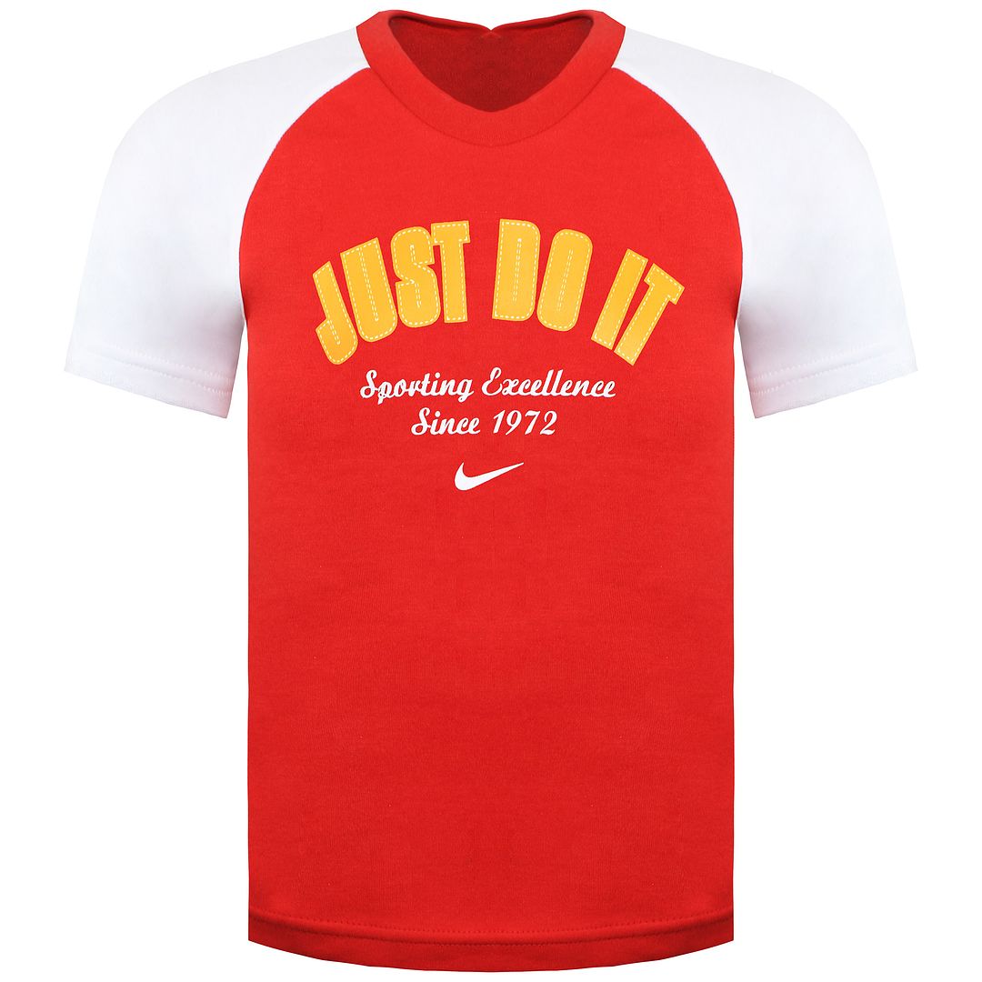 Nike Just Do It Kids Red T-Shirt