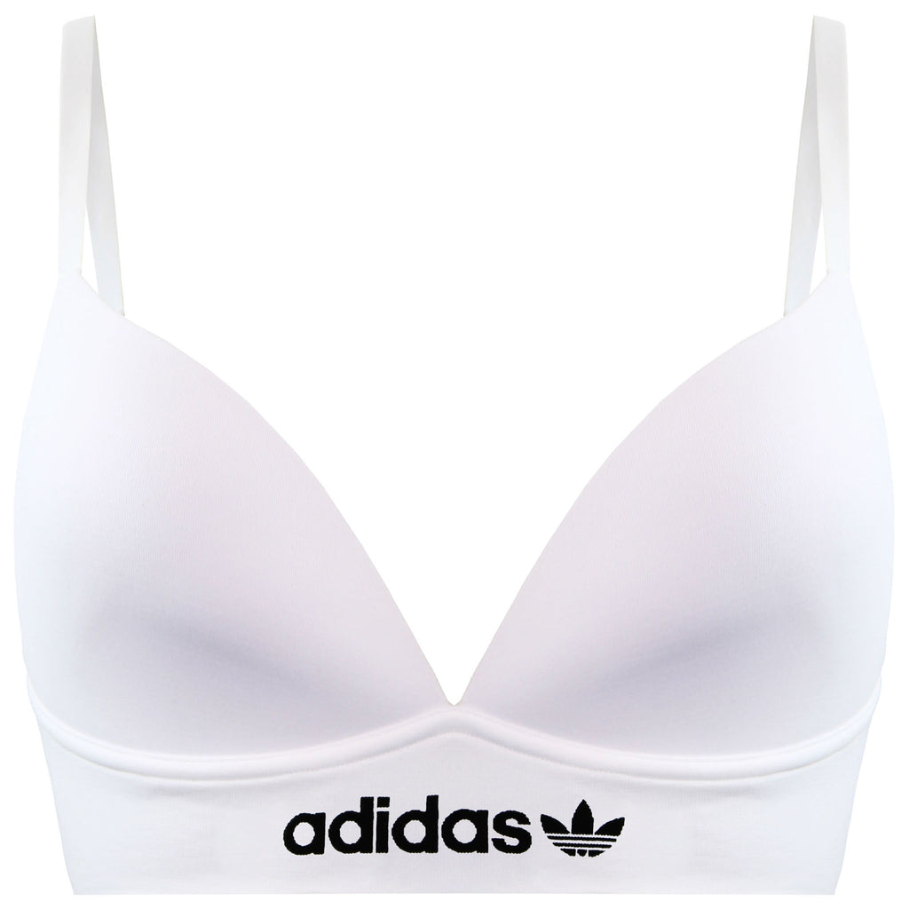 Adidas Slim Fit Womens White Triangle Bra