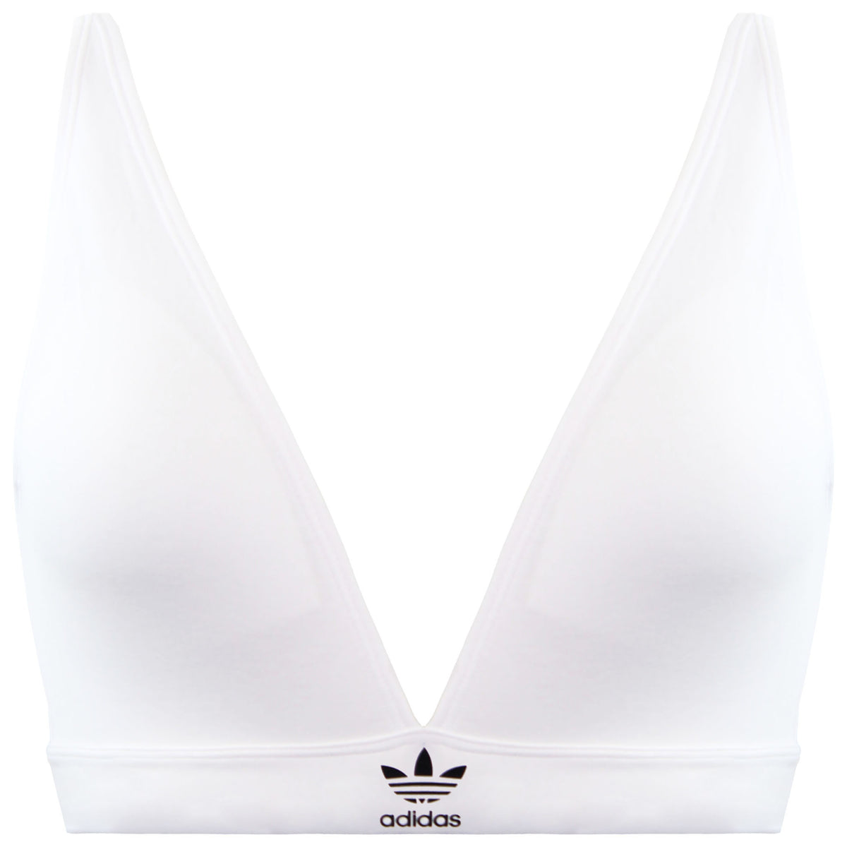 Adidas Unlined Womens White Triangle Bra