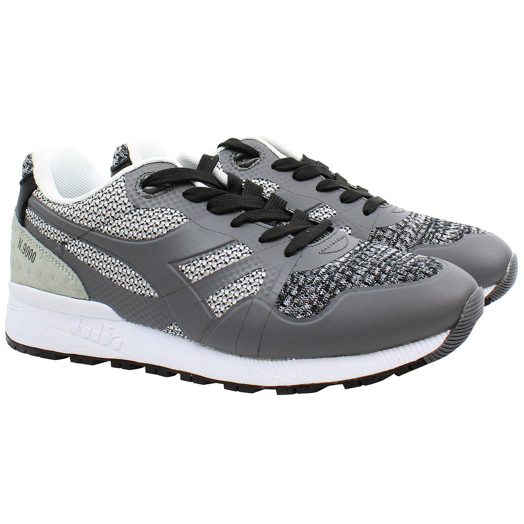 Diadora N9000 Moderna Mens Black/Grey Trainers