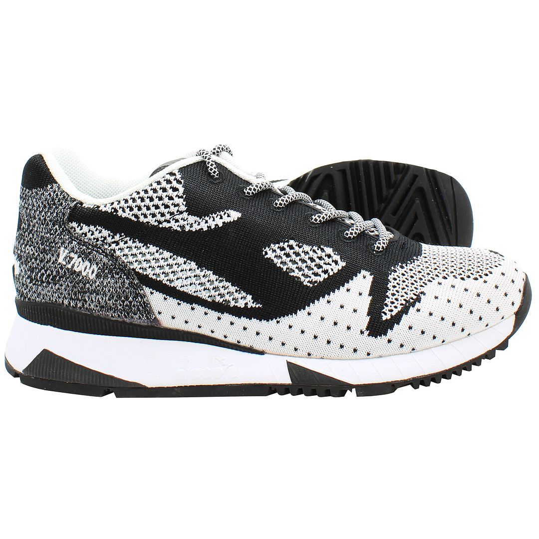 Diadora V7000 Weave II Mens White/Black Trainers