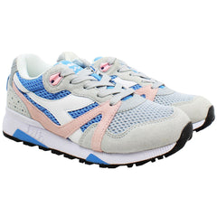 Diadora N9000 Womens Grey/ Blue Trainers