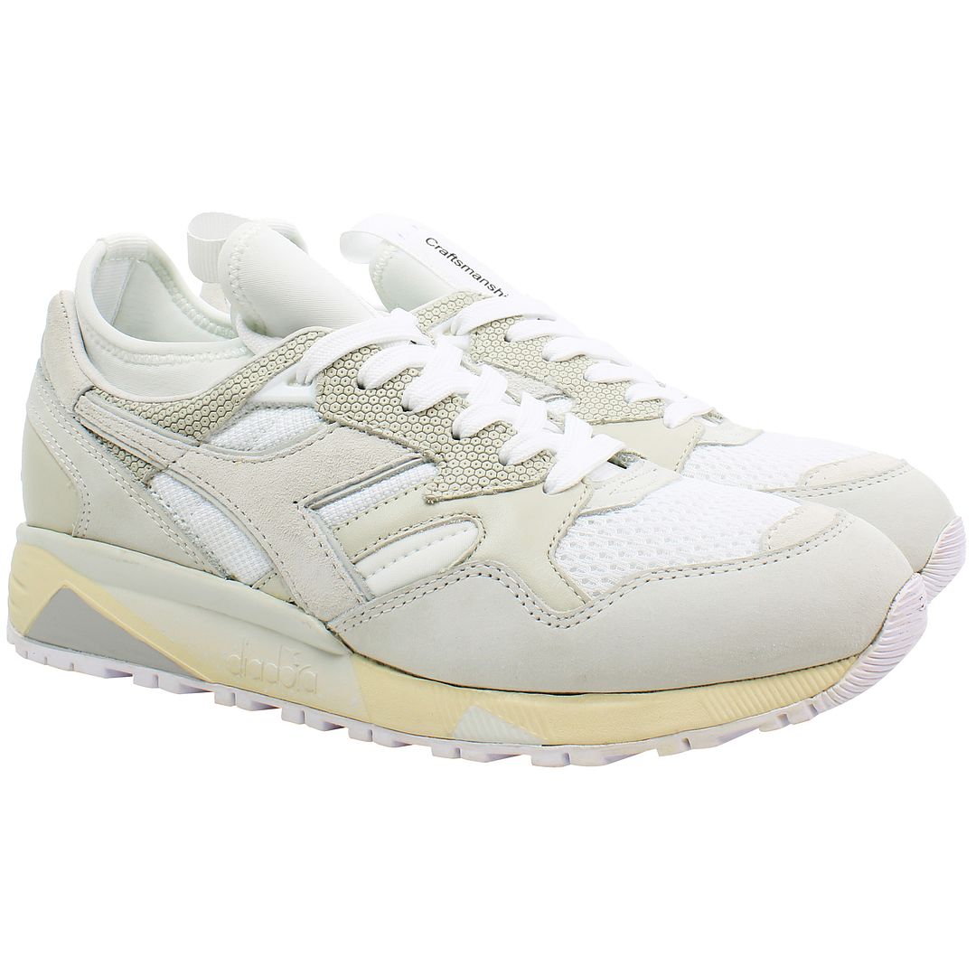 Diadora N9002 Socks Mens White/Beige Trainers