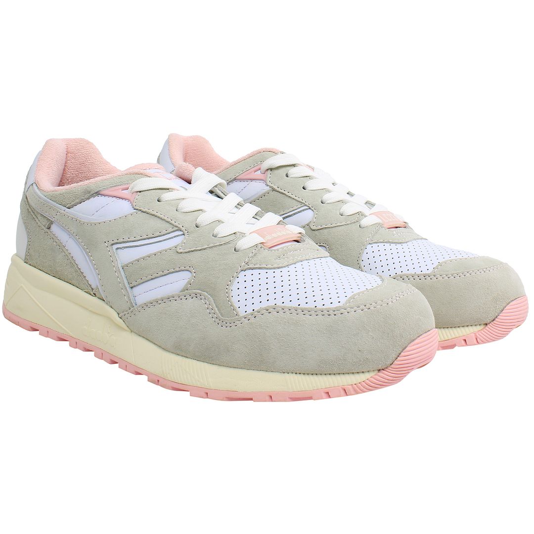 Diadora LC23 N9002 Mens White/Pink Trainers