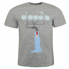 Diadora Graphic Mens Grey T-Shirt