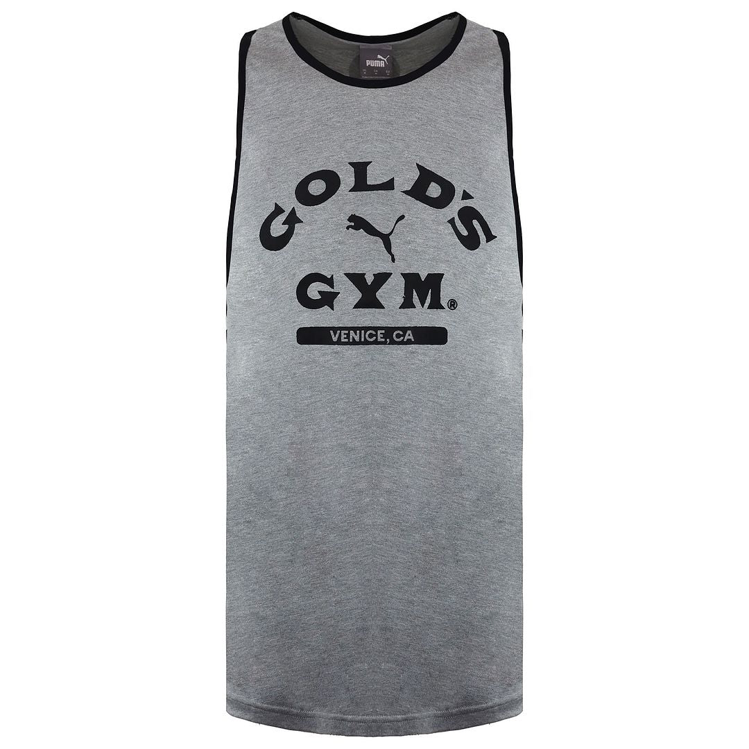 Puma x Golds Gym Mens Grey Vest