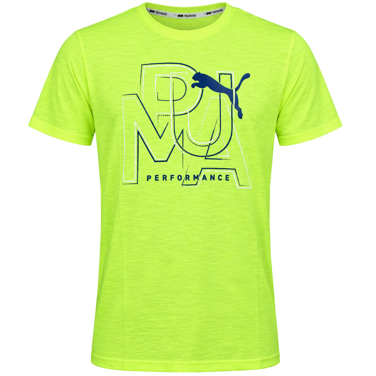 Puma Performance Mens Yellow T-Shirt