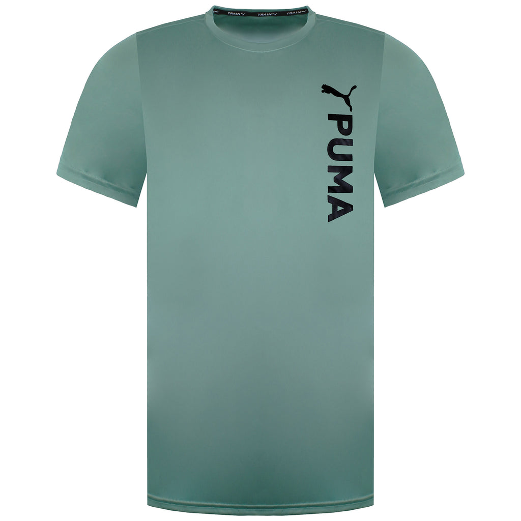 Puma Fit Poly Mens Green T-Shirt