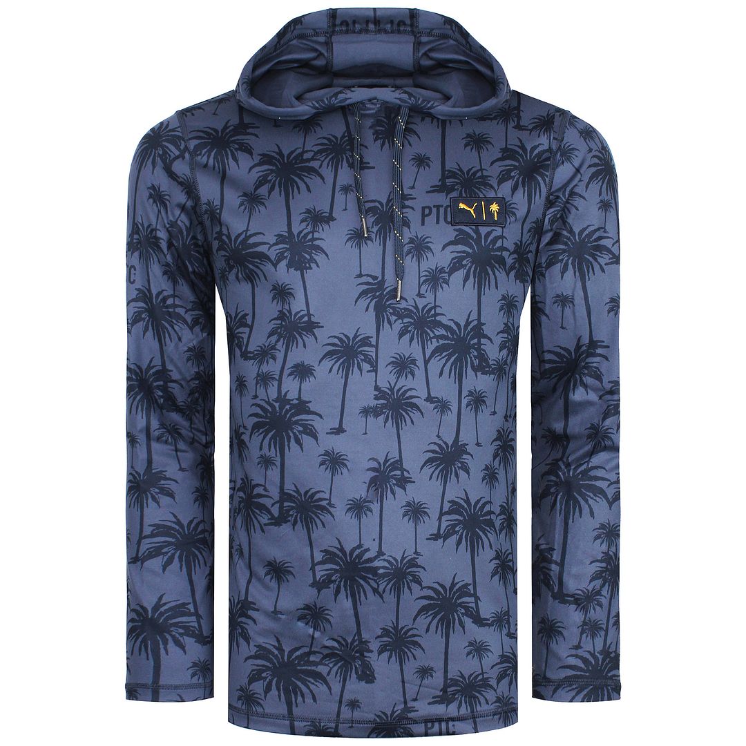 Puma x Palm Tree Crew Navy Pullover Lightweight Mens Golf Hoodie 536875 02