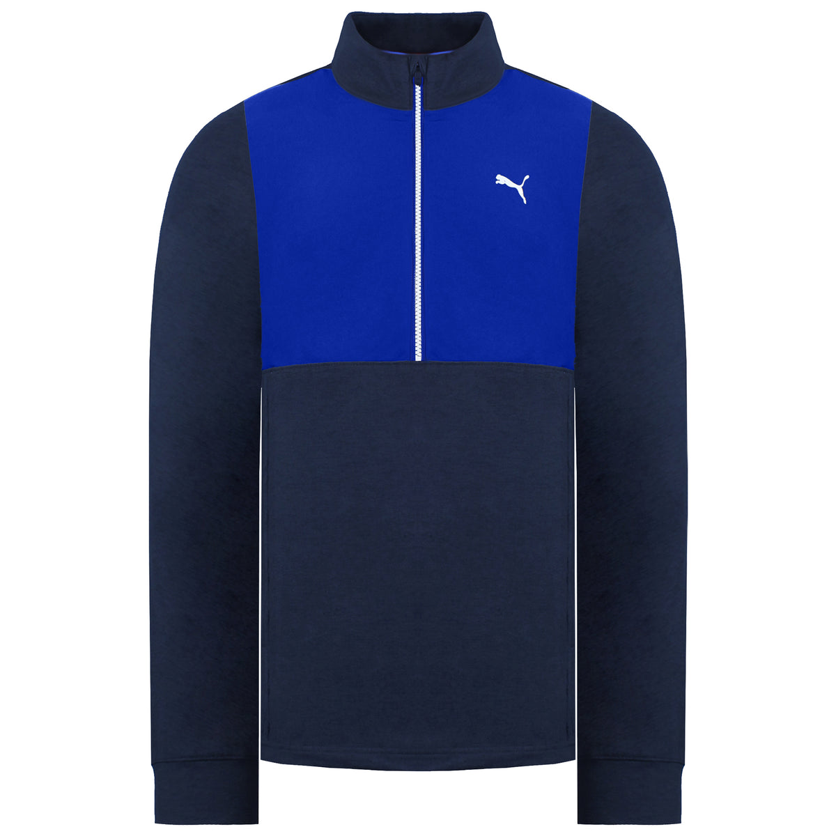 Puma Cloudspun WRMLBL Mens Blue Golf Sweater