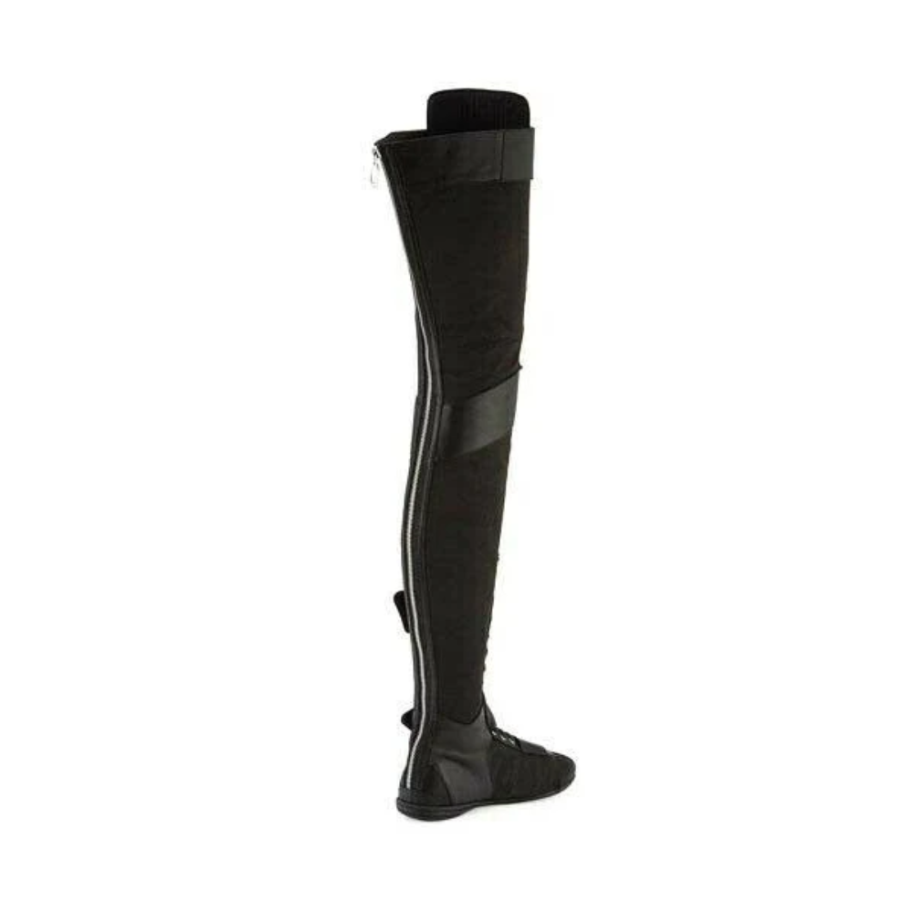 Puma x Rihanna Fenty Over The Knee Womens Black Satin Boots