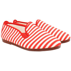 Flossy Style Corella Red/White Plimsolls