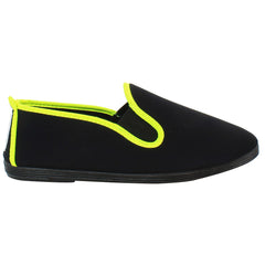 Flossy Style Novelda Black Plimsolls