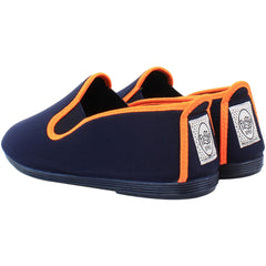 Flossy Style Novelda Navy/Orange Plimsolls