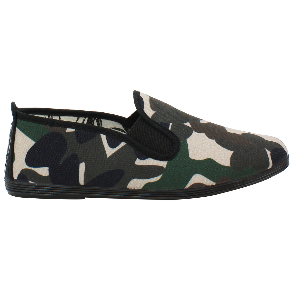 Flossy Style Bruno Mens Camo Plimsolls