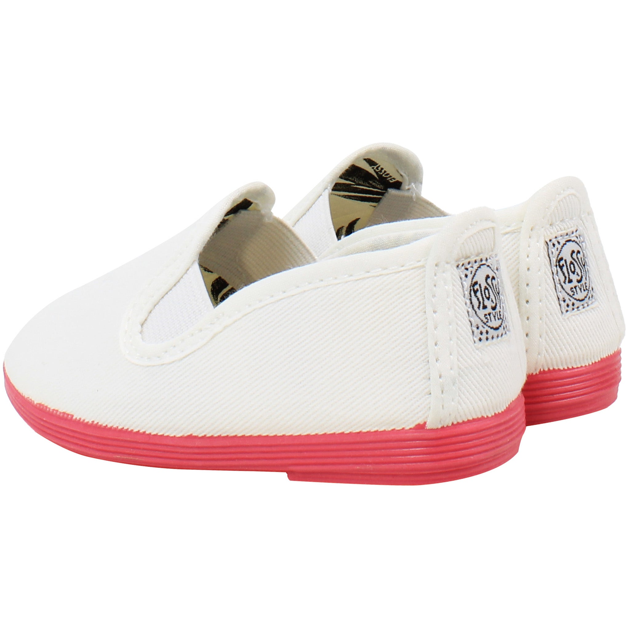 Flossy Style Luna Kids White Plimsolls