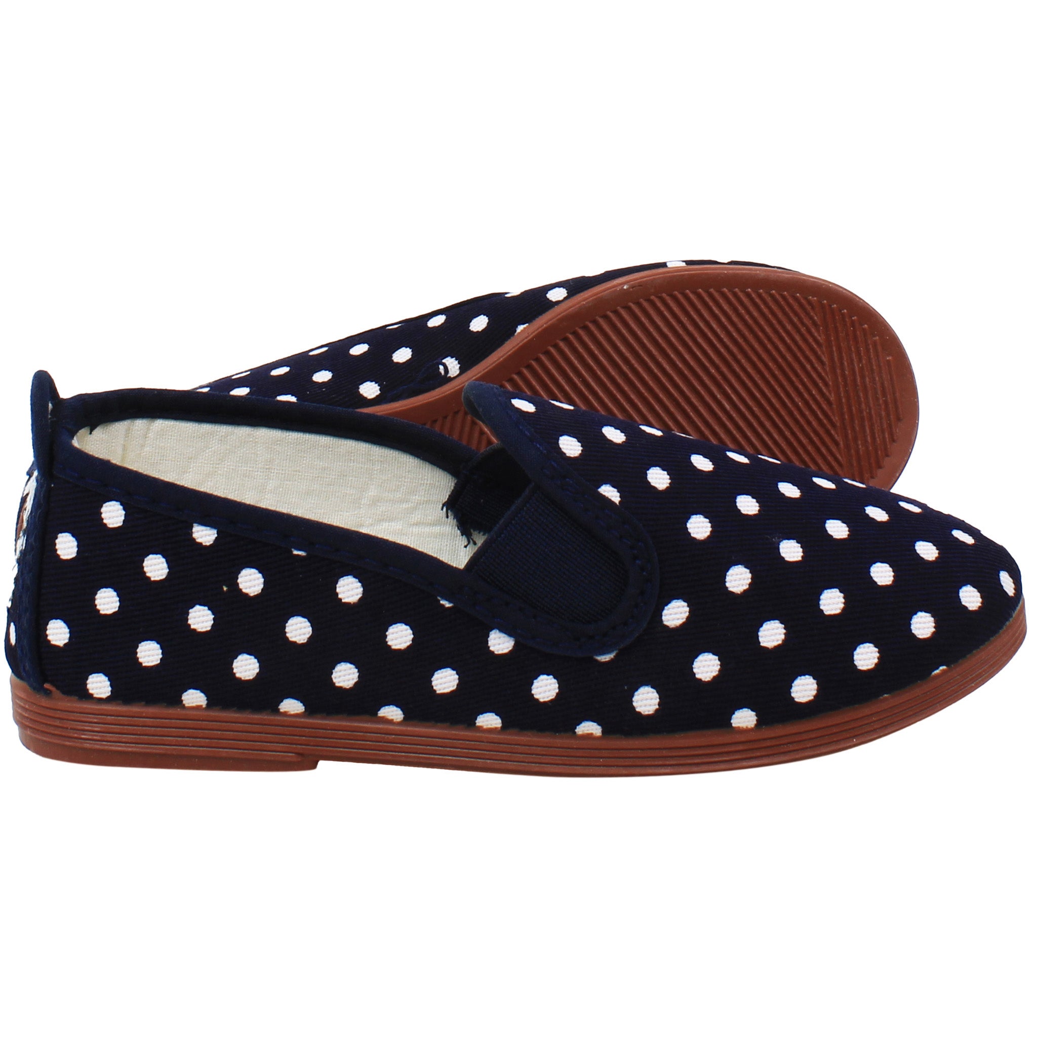 Flossy Style Gallur Kids Navy/White Plimsolls