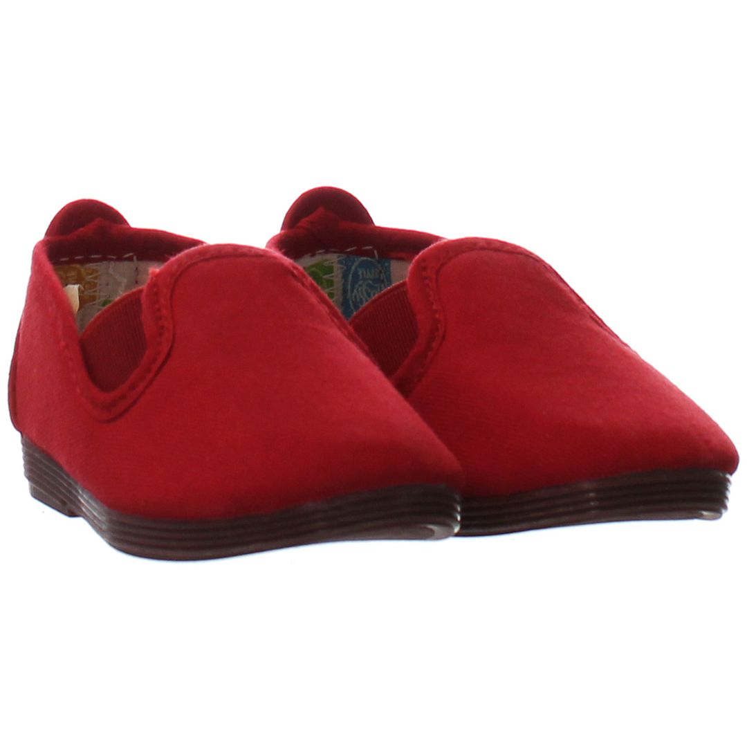 Flossy Pamplona Kids Red Plimsolls