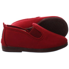 Flossy Pamplona Kids Red Plimsolls