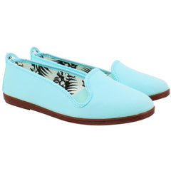 Flossy Mijas Womens Aqua Plimsolls