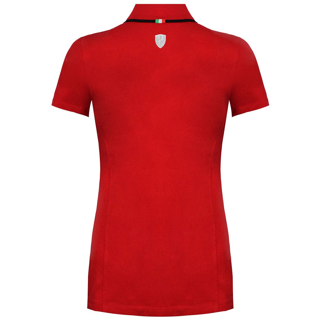 Puma Scuderia Ferrari Womens Red Polo Shirt