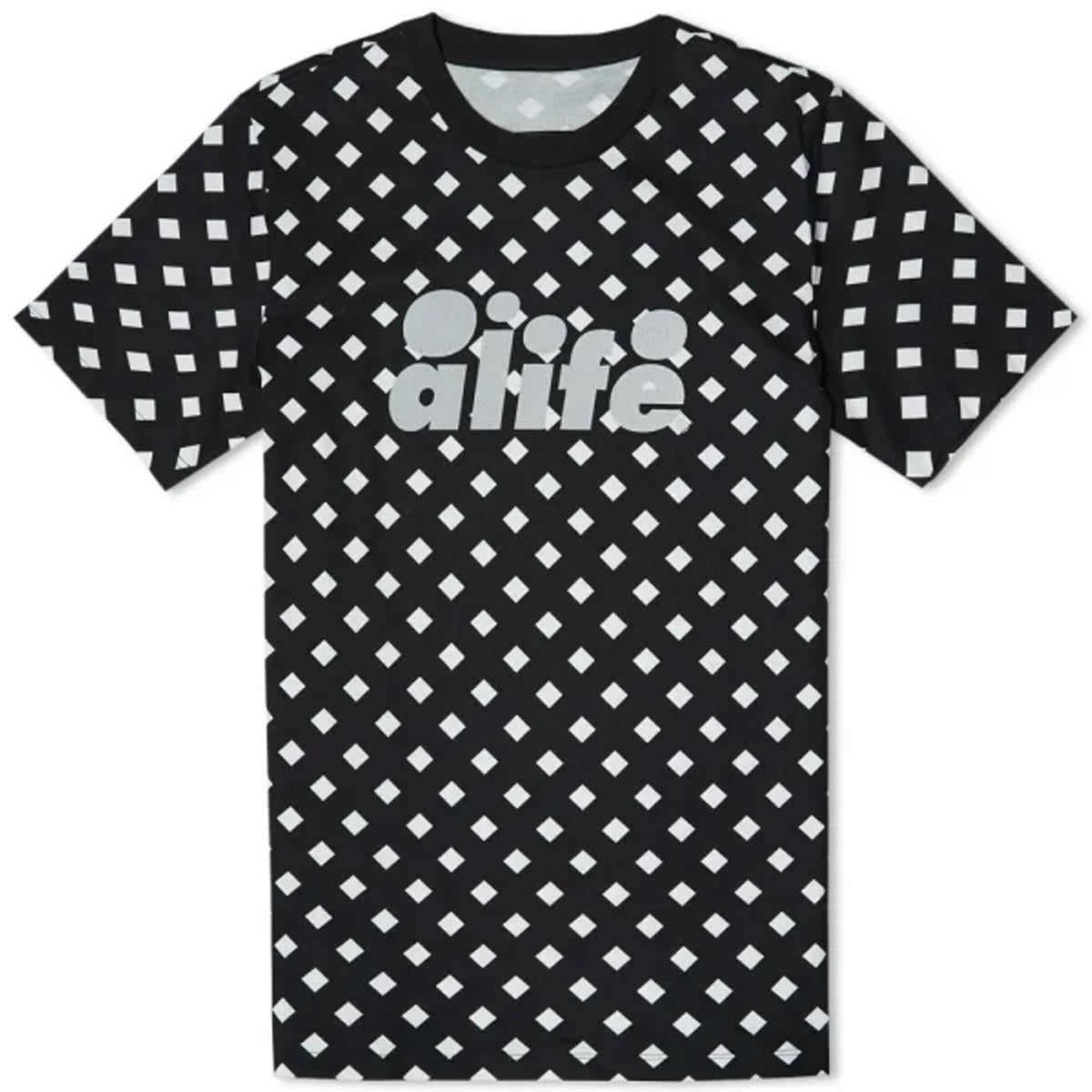 Puma x Alife All Over Print Black/White Short Sleeve Crew Men T-Shirt 568746 01