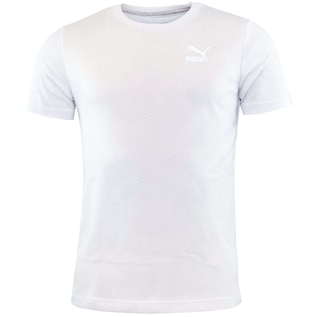 Puma Evo Mesh Mens White T-Shirt