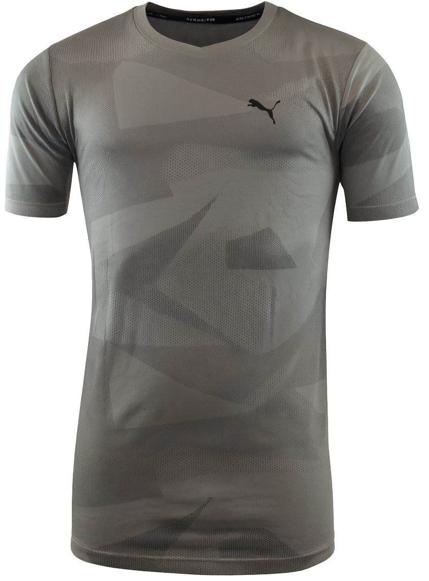 Puma Evo Knit Image Mens Grey Top