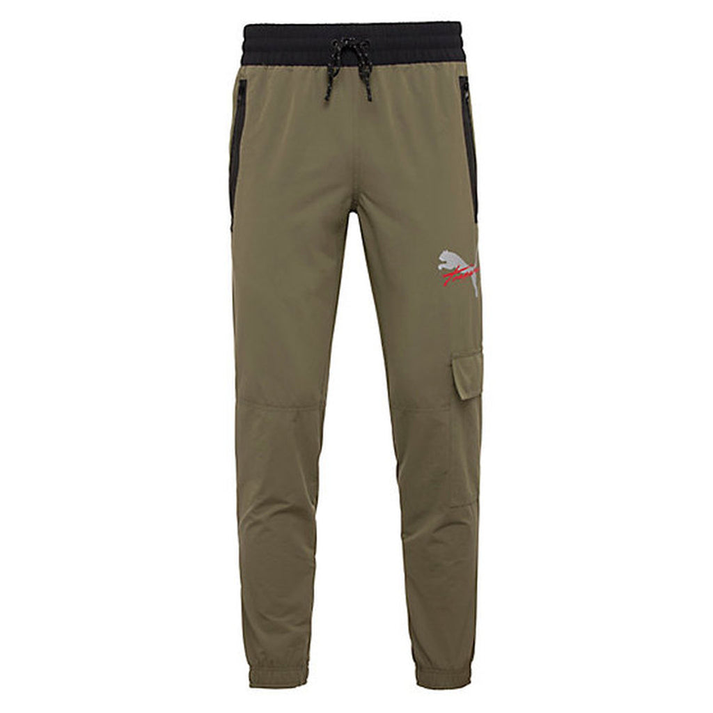 Puma x Trapstar Stretch Waist Mens Khaki/Black Track Pants 572578 02