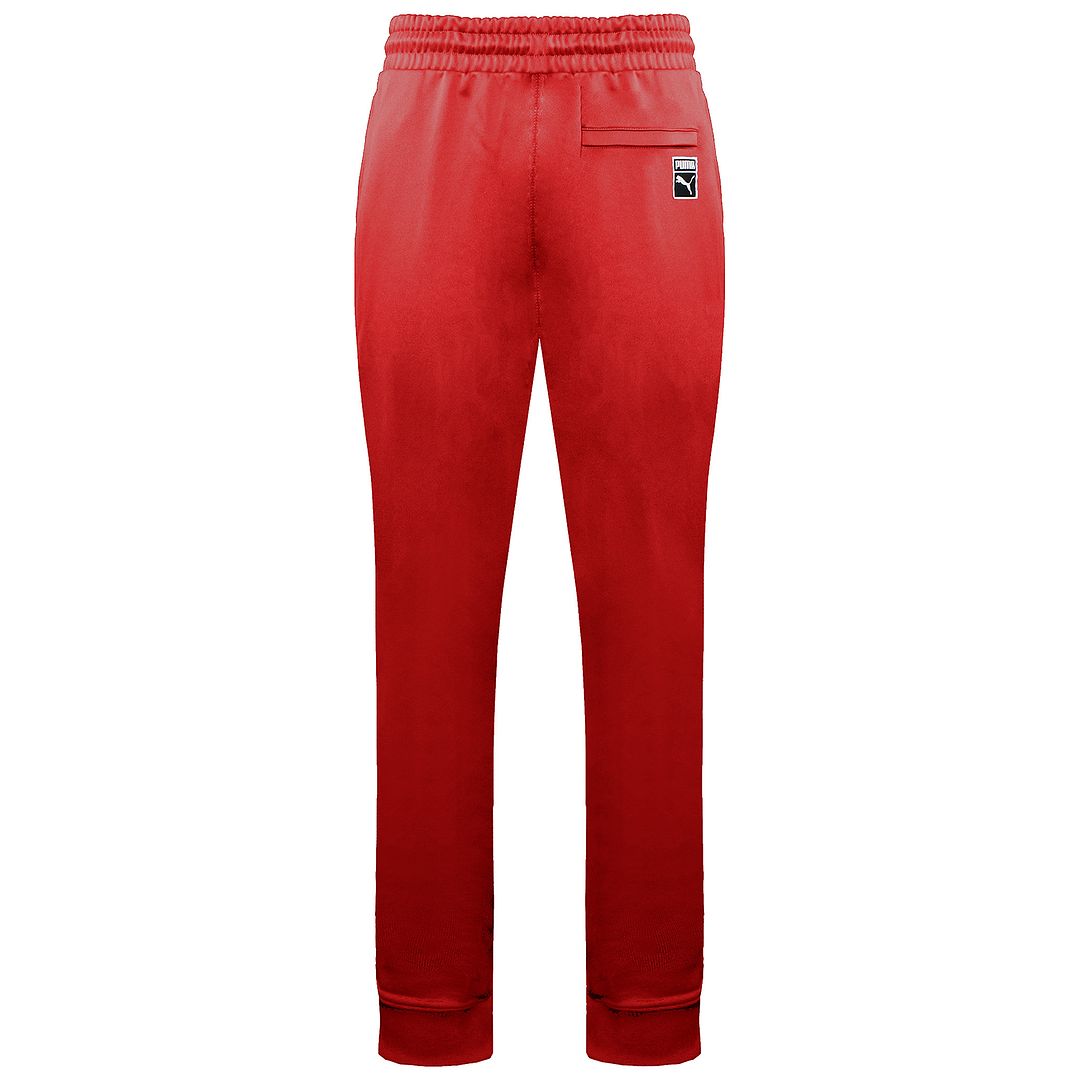 Puma Logo Mens Red/White Track Pants