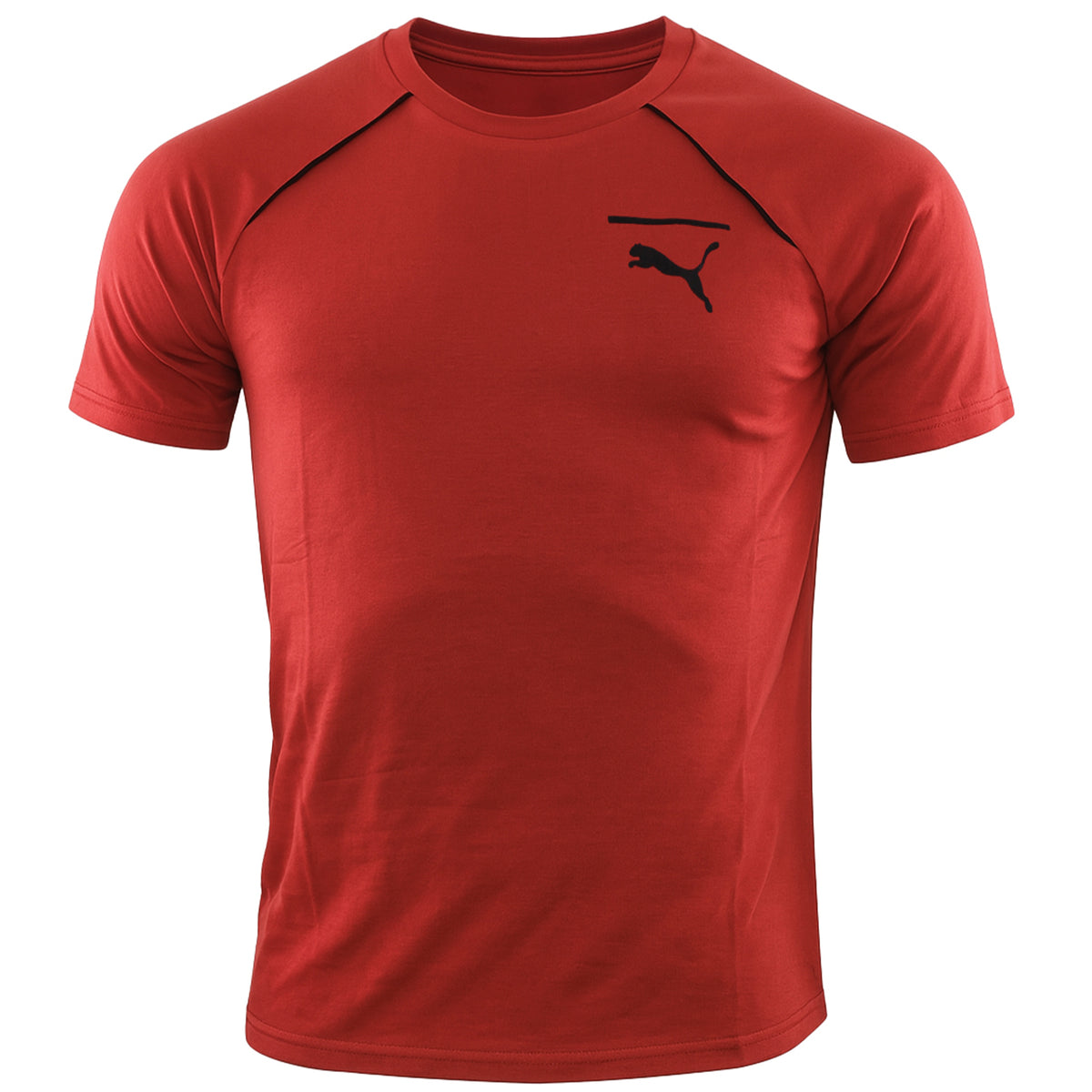 Puma Evolution Core Mens Burgundy T-Shirt