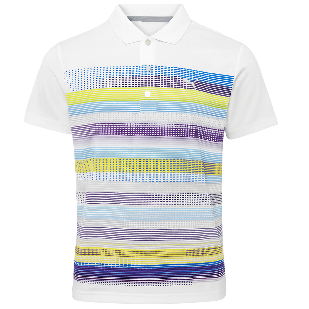 Puma Pixel Kids White Polo Shirt