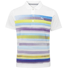 Puma Pixel Kids White Polo Shirt