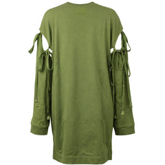 Puma x Rihanna Fenty Staggered Hem Womens Green Sweater