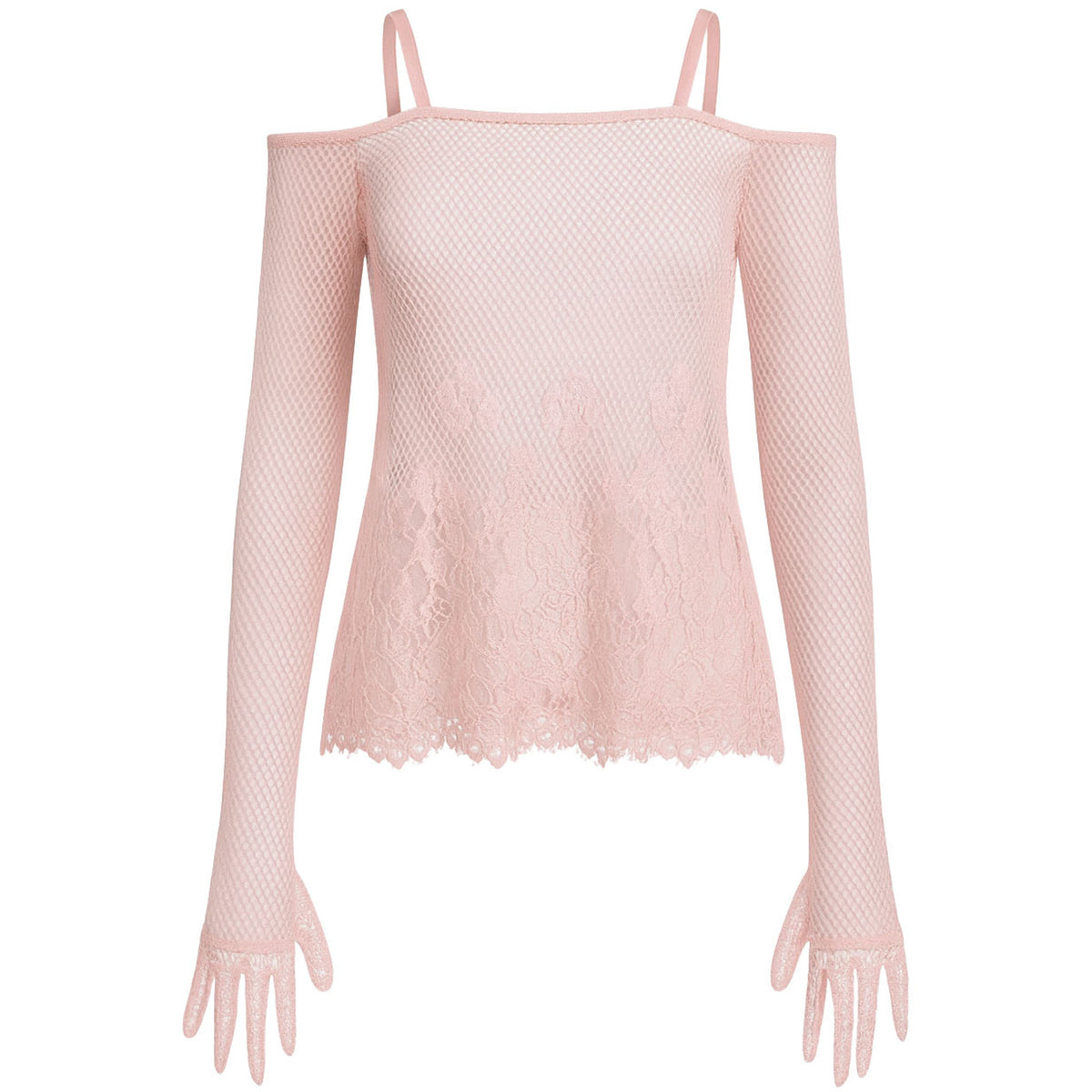 Puma x Rihanna Fenty Ball Mesh Lace Womens Pink Glove Top