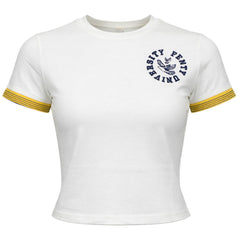 Puma x Rihanna Fenty Vintage Womens Beige Crop Top