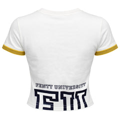 Puma x Rihanna Fenty Vintage Womens Beige Crop Top