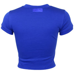 Puma x Rihanna Fenty Womens Blue Crop Top