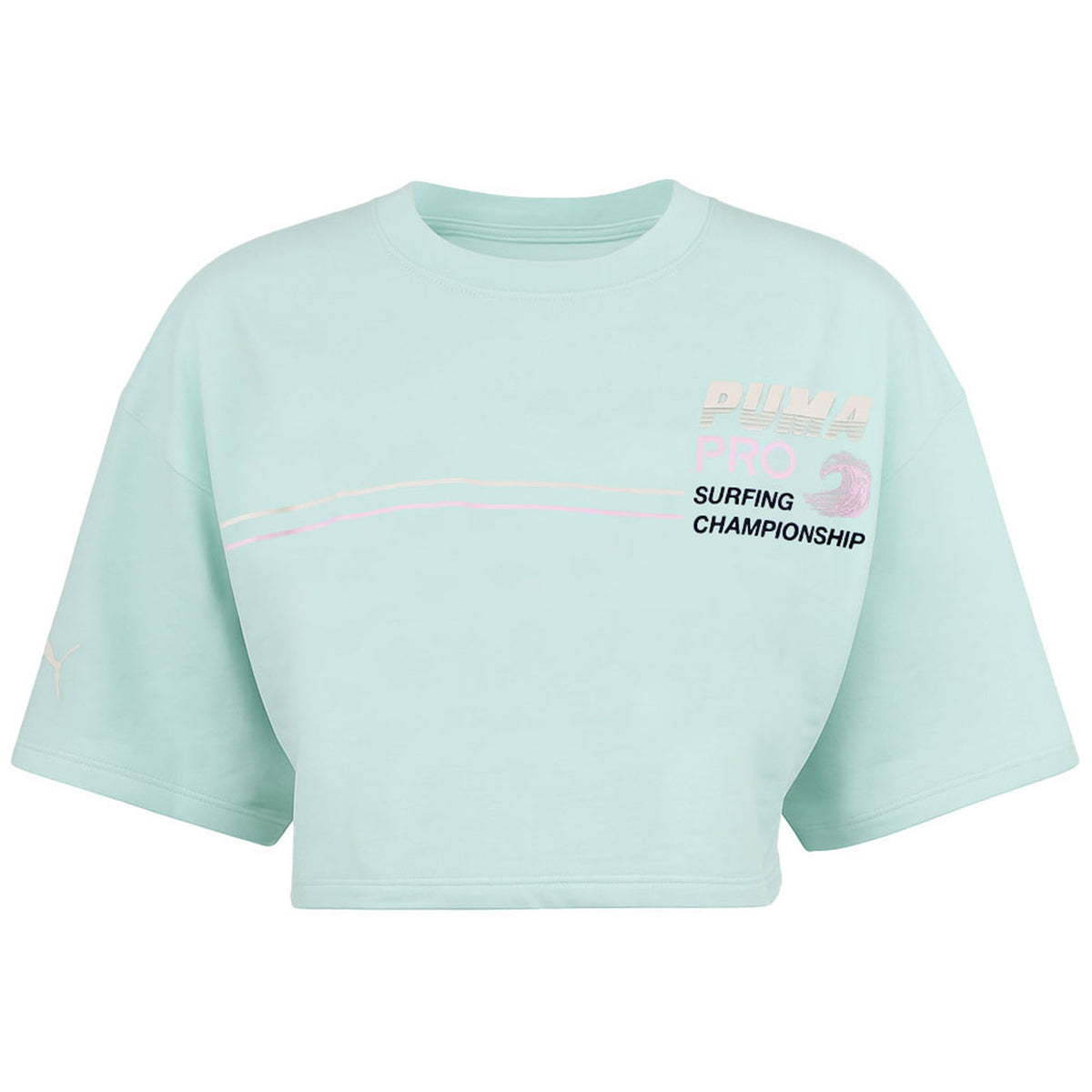 Puma x Rihanna Fenty Crew Womens Mint Cropped T-Shirt
