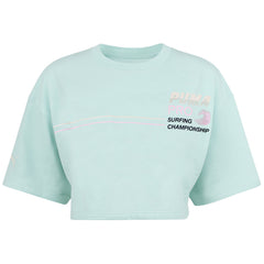 Puma x Rihanna Fenty Crew Womens Mint Cropped T-Shirt