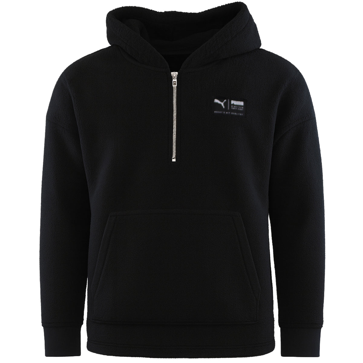 Puma Sherpa Mens Black Hoodie