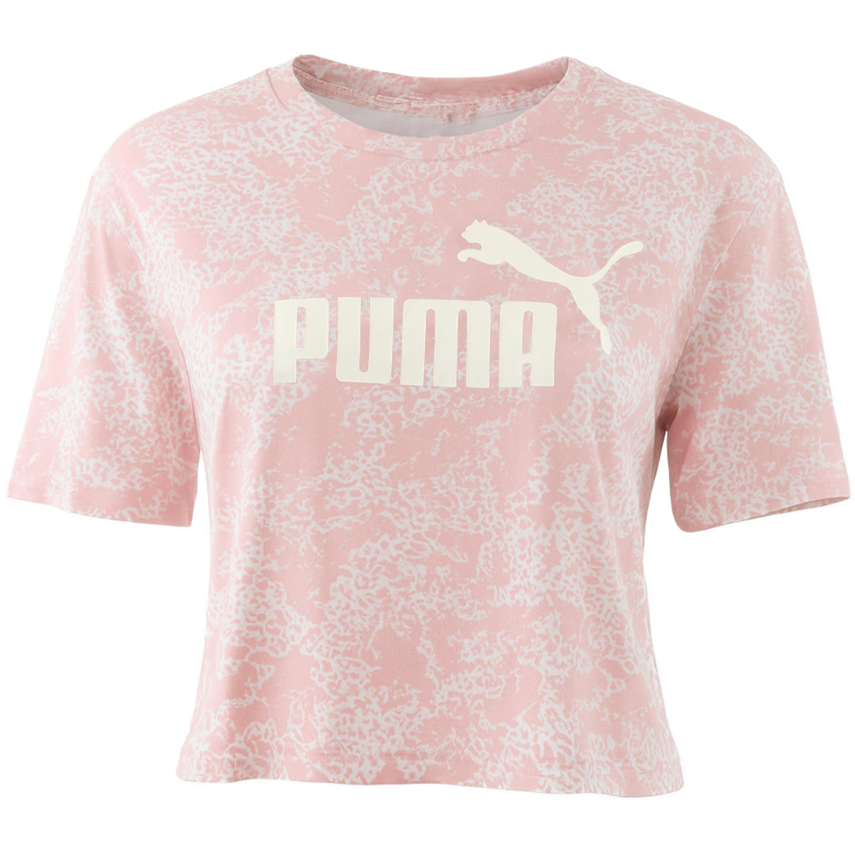 Puma Elevated Essentials Womens Pink Crop Top